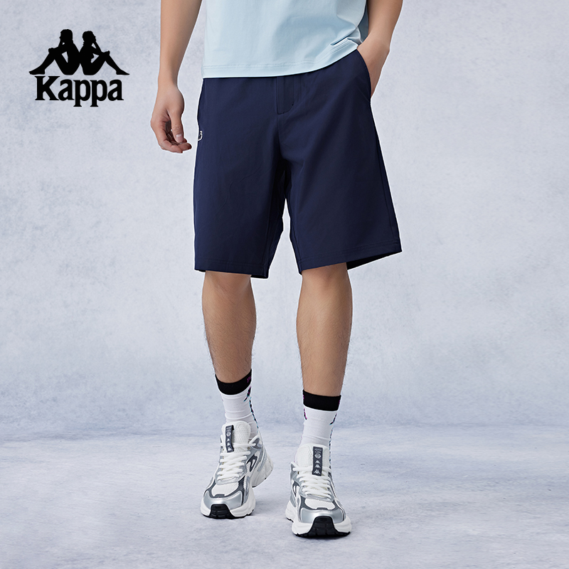 Kappa卡帕背靠背运动短裤男夏季2024新款球裤针织裤子跑步五分裤