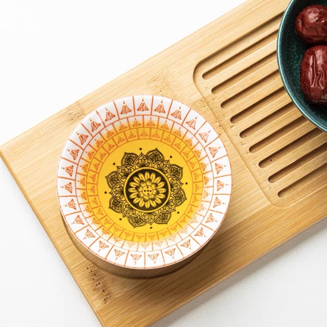 敦煌千佛  青花斗笠杯