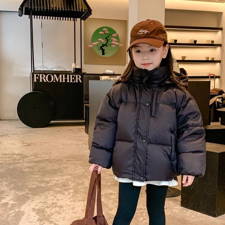 新品巴拉巴拉女童杜邦三防羽绒服服2023秋冬新款儿童90白鸭绒连帽