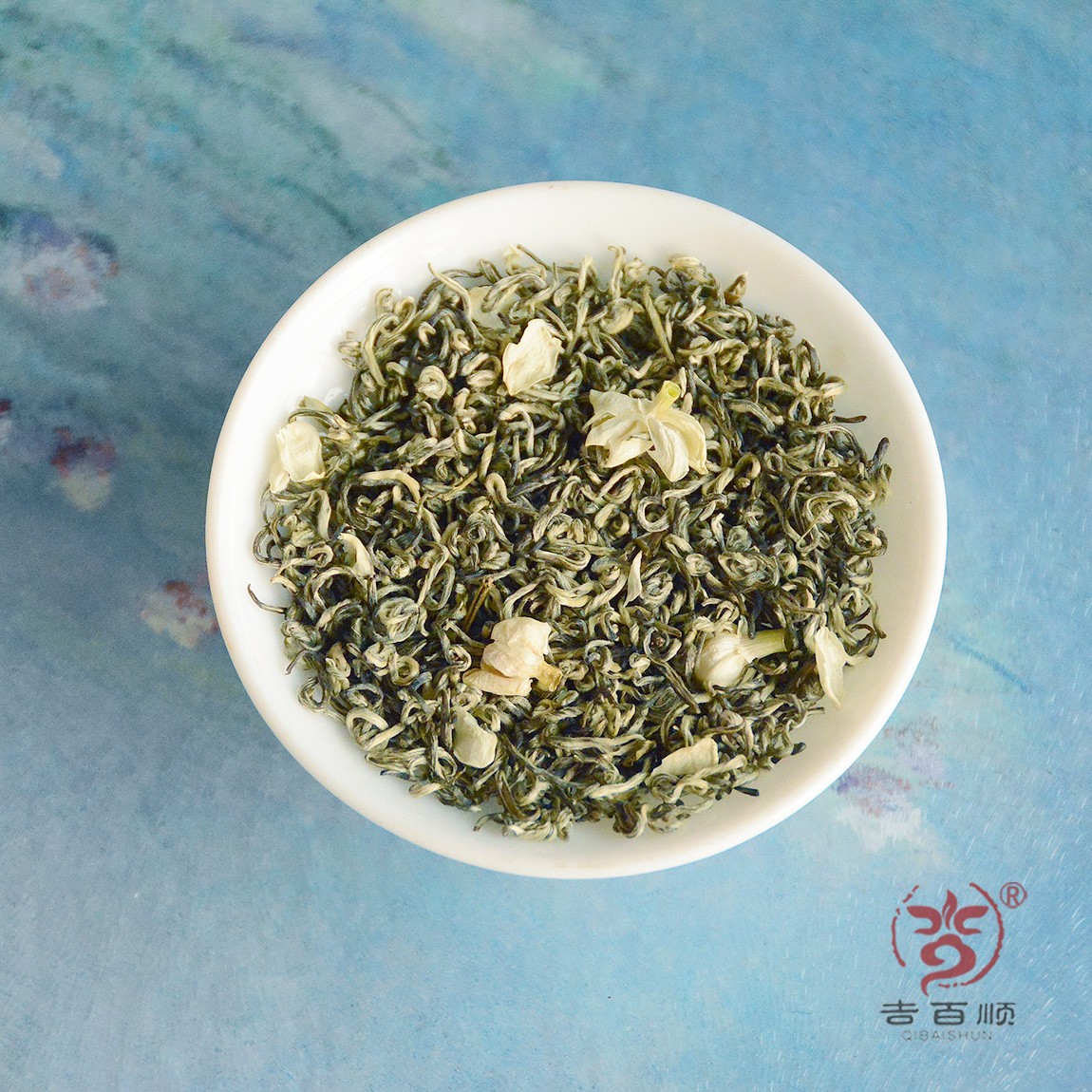 QIBAISHUN/吉百顺新茶茉莉花茶飘雪碧池甘露十窨浓香全单芽