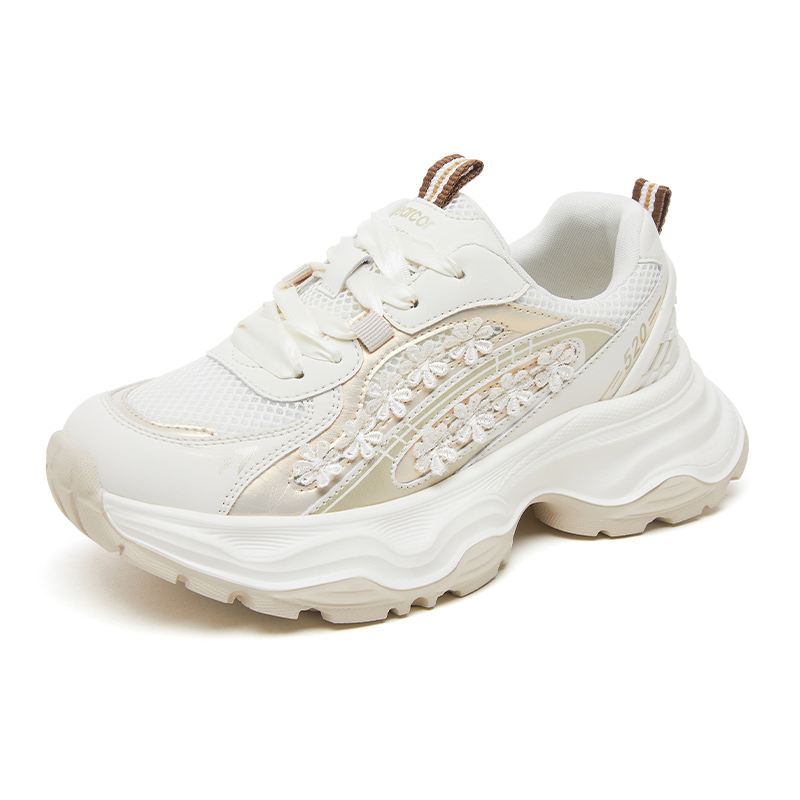 YEARCON/意尔康新款爆款百搭运动2024厚底老爹鞋女鞋