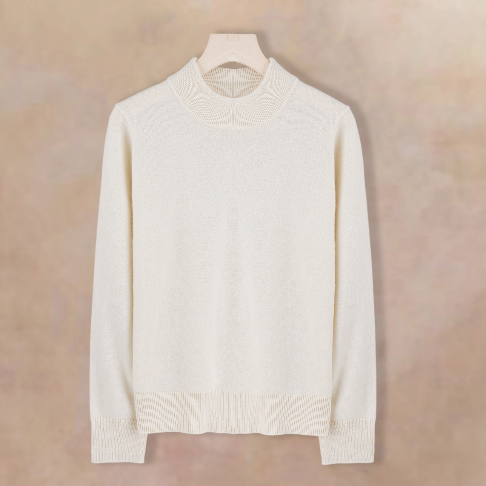 康赛妮A规 --14针加厚加密 100山羊绒万能打底半高领套头衫24409