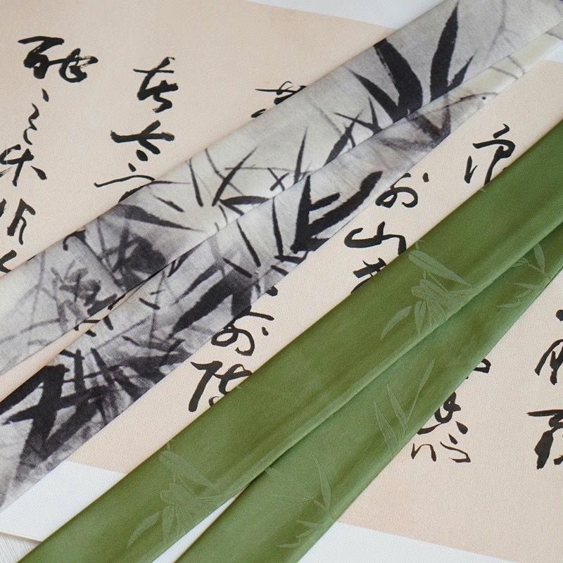 加长中国风丝巾新中式马面裙配饰超仙古风飘带扎马尾蝴蝶结编丝巾