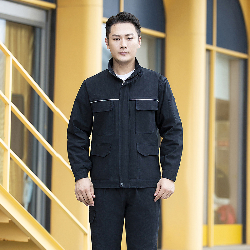 秋冬双层加厚立领工作服男纯棉电焊防烫耐磨耐烫劳保服可定制