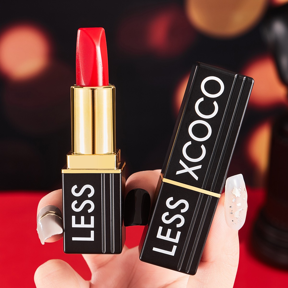 LESSXCOCO方管持色不沾杯滋润口红 不易掉色沾杯显白唇膏哑光口红
