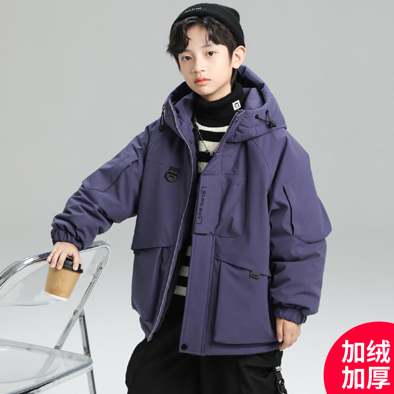 男童冬季派克服外套2025新款加绒加厚冬装中大儿童【卡尔朗】CF195