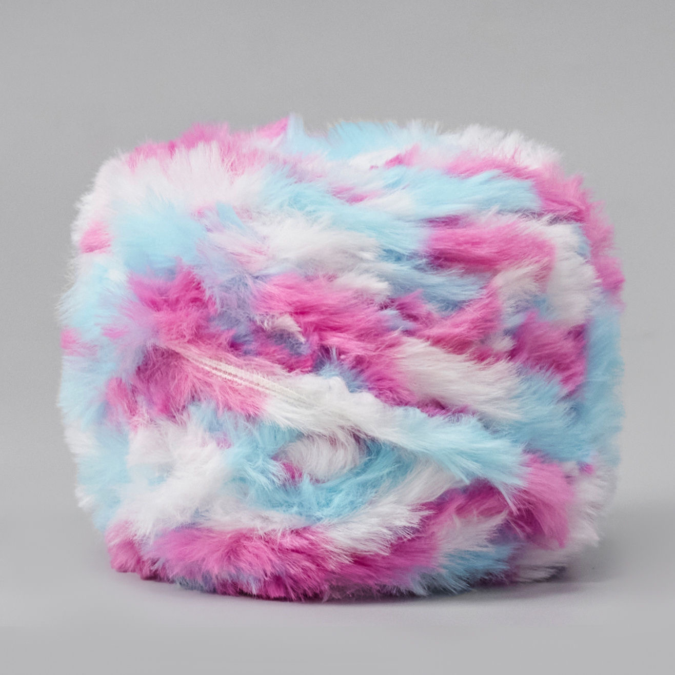 绒先森【段染混色】皮草线手混仿兔毛DIY围巾帽子手工编织彩色线