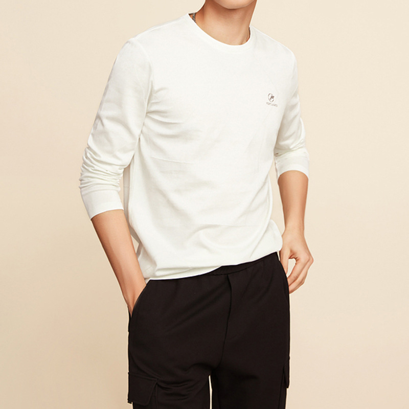 D031男士经典圆领简约休闲百搭长袖恤 031