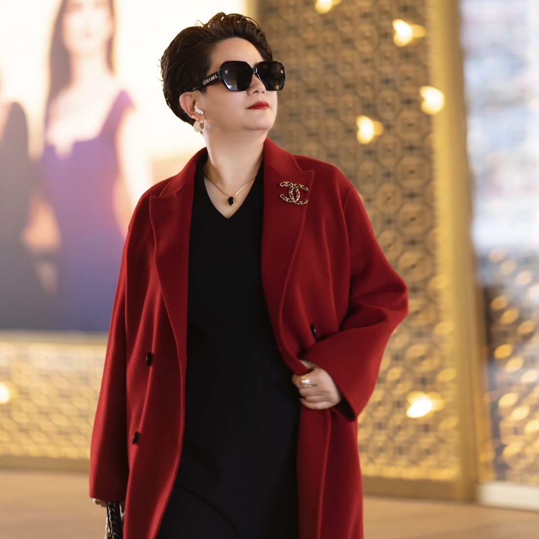 2025年秋冬新款毛呢外套时尚高奢经典贵气羊绒三宝毛呢大衣WT021