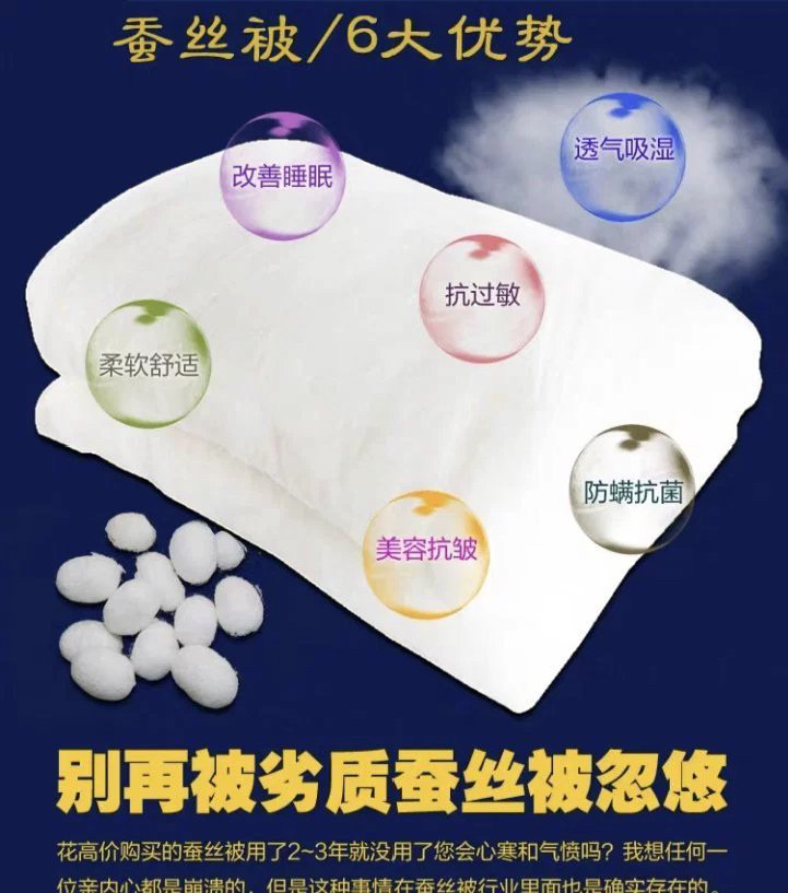 双宫茧白蚕丝被（200✖️230）