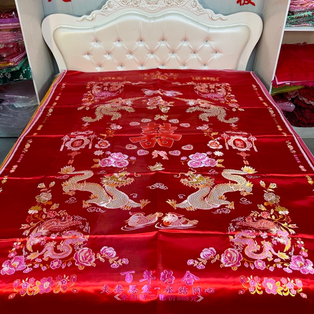 杭州织锦缎被套2米×2米3