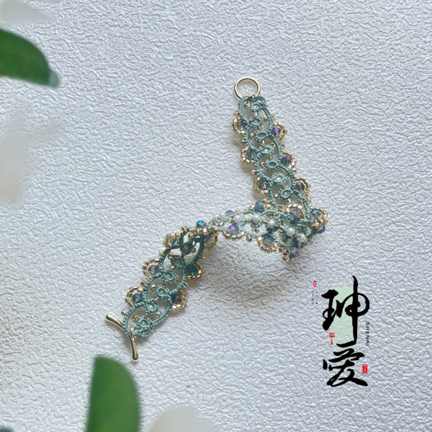 颜丹鬓绿梭编项链手链材料包diy新手友好视频课线上教程珅爱家suo