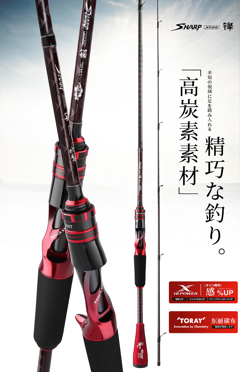 魔骑士锋路亚竿套装远投超硬海竿碳素杆枪柄水滴轮钓鱼竿直柄抛杆