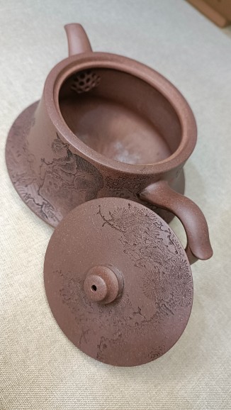 苏春雷紫泥柱础紫砂壶