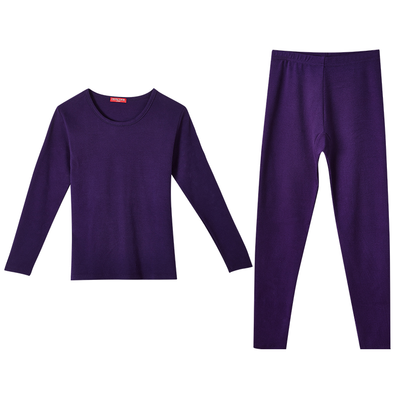 QUACA/侨佳女士舒绒棉保暖内衣套装39651