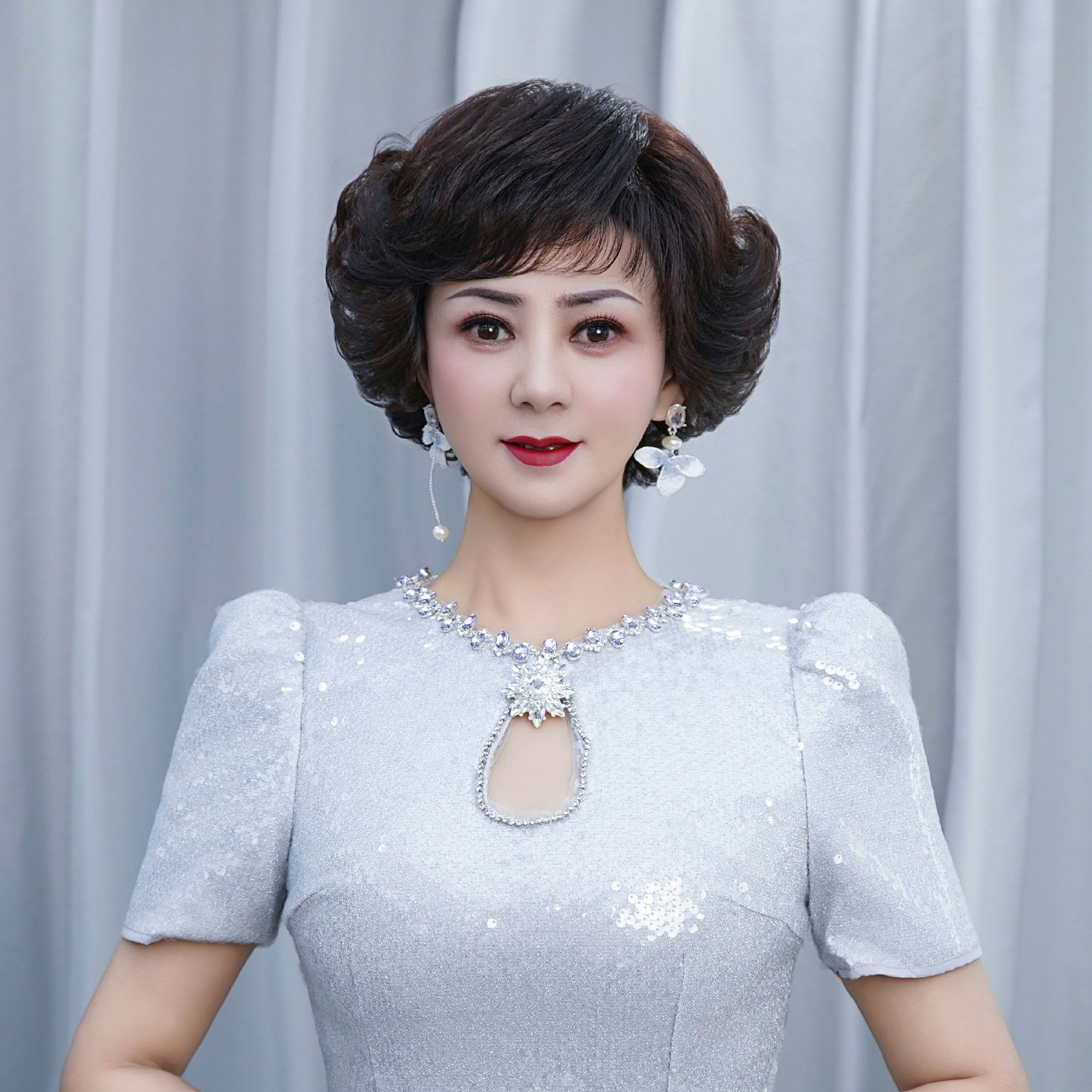 凤舞九天30号链接气质反翘假发  高品质纯手工轻薄真发优选超自然