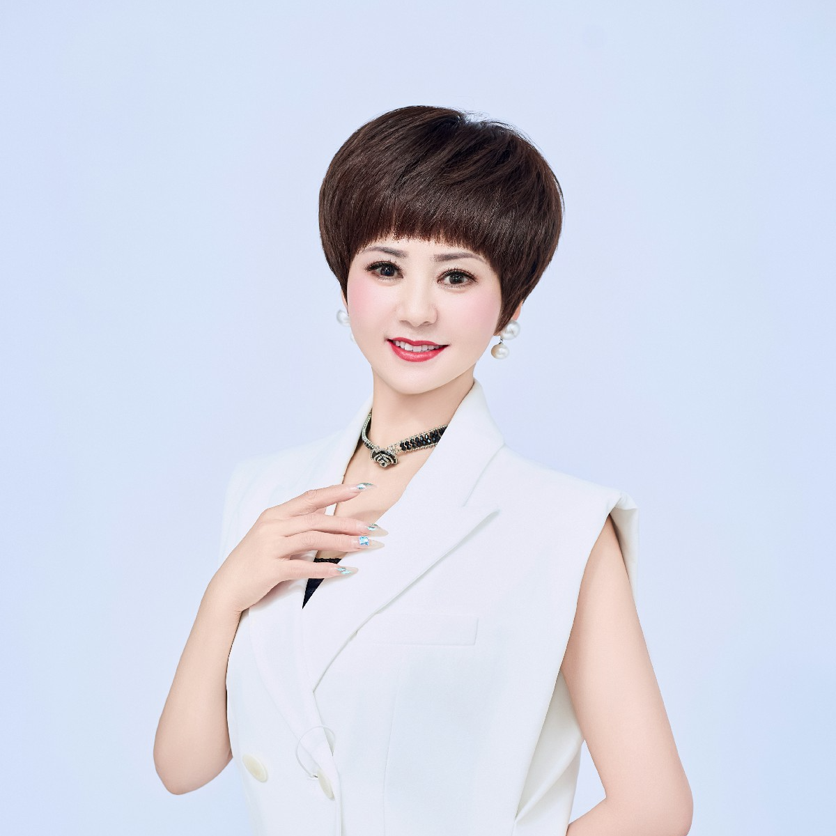 凤舞九天10号链接时尚蘑菇头假发  优质纯手工轻薄优选超自然真发