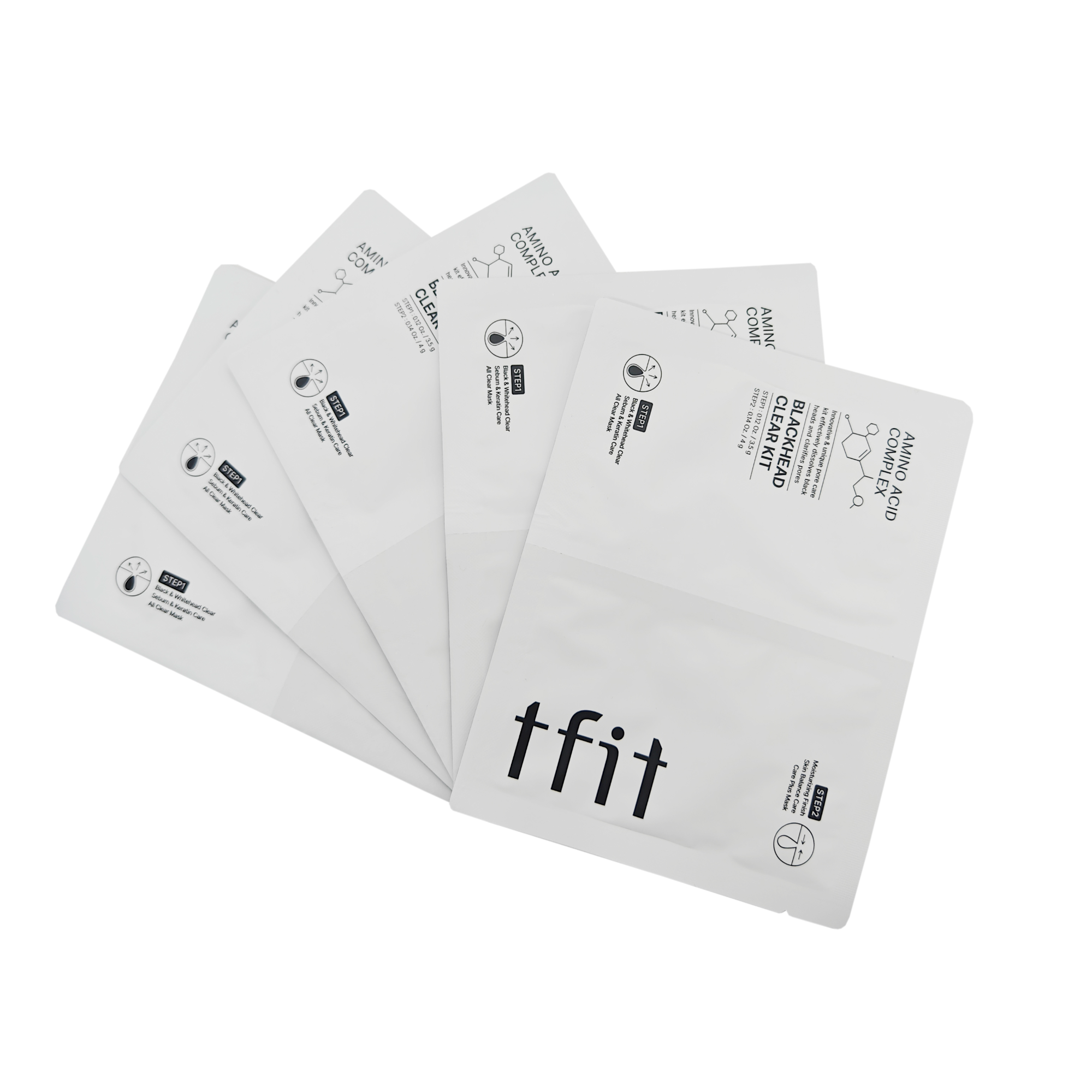 韩国TFIT媞妃特致美青春黑头清洁鼻贴5对【效期至26年3月】