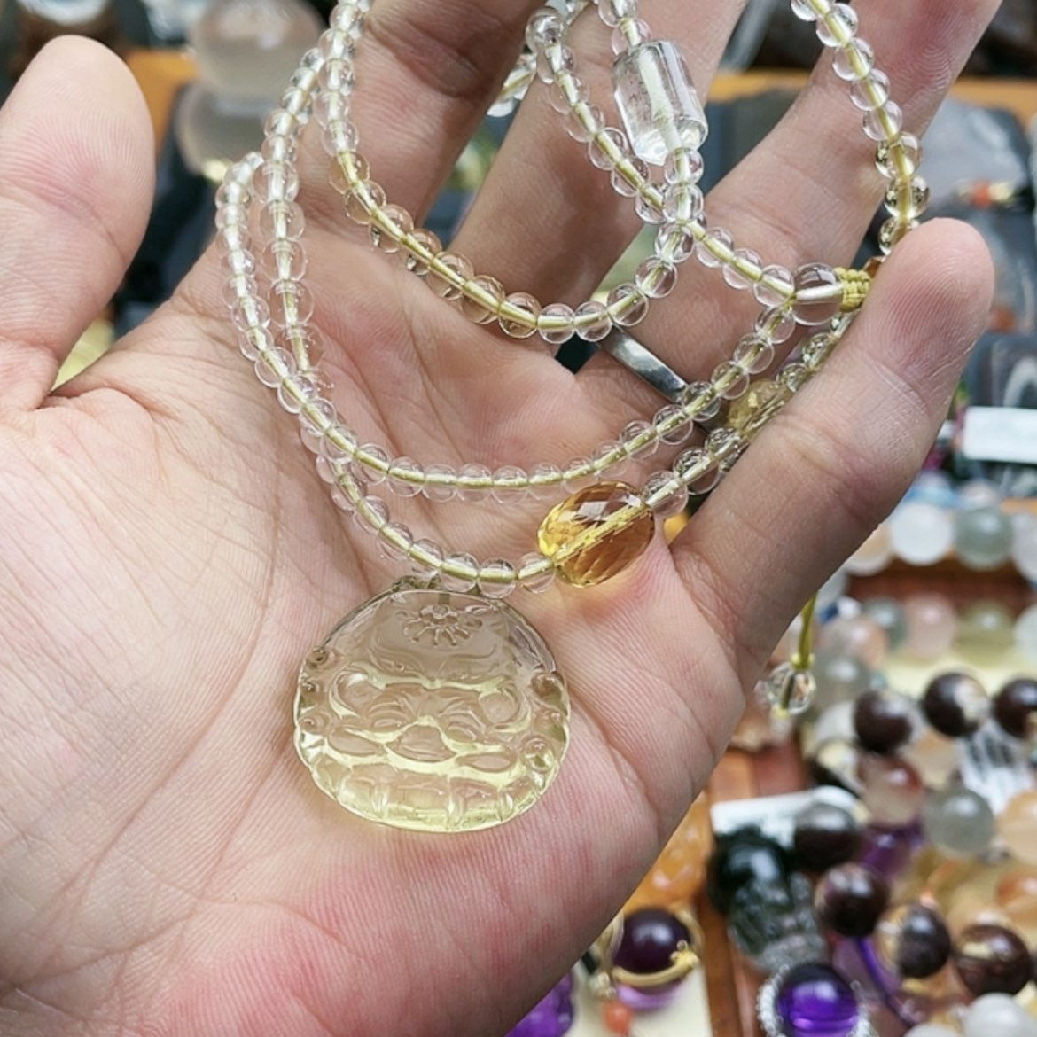 【闪购商品】水晶颈饰未镶嵌水*月