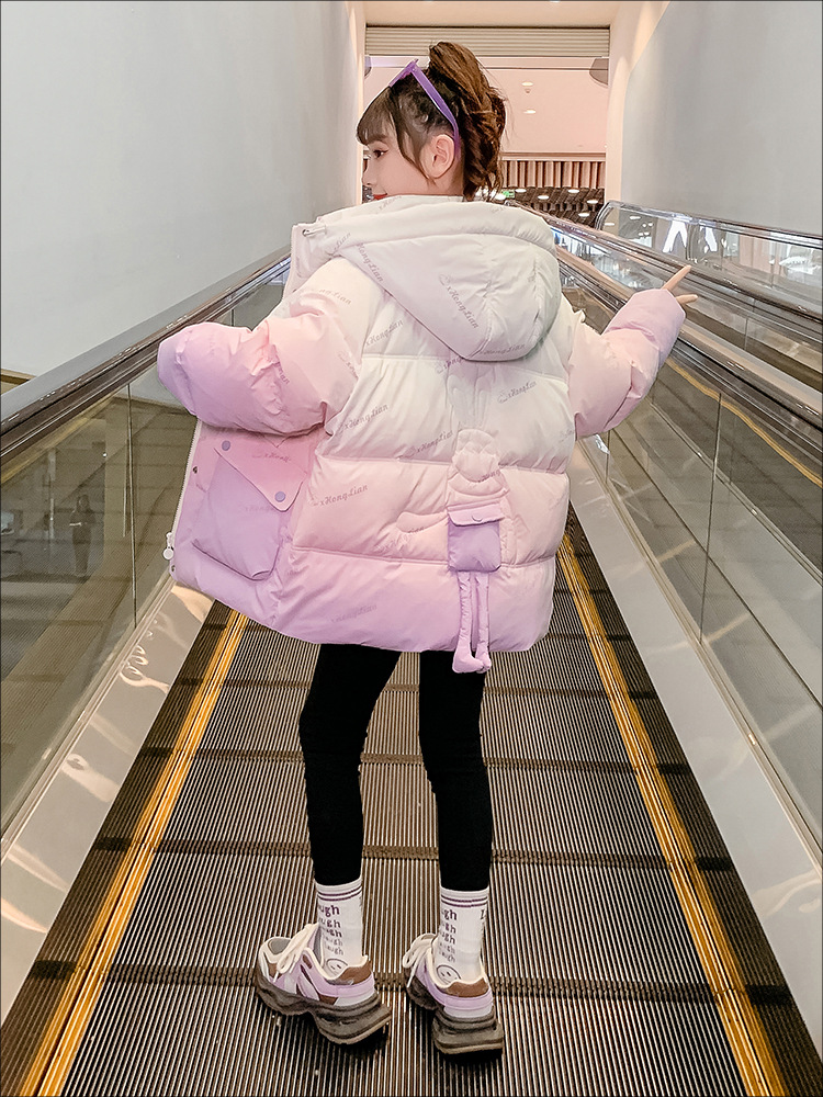 巴拉巴拉女童棉衣加厚冬装洋气2023年新款儿童装冬季保暖服衣女孩