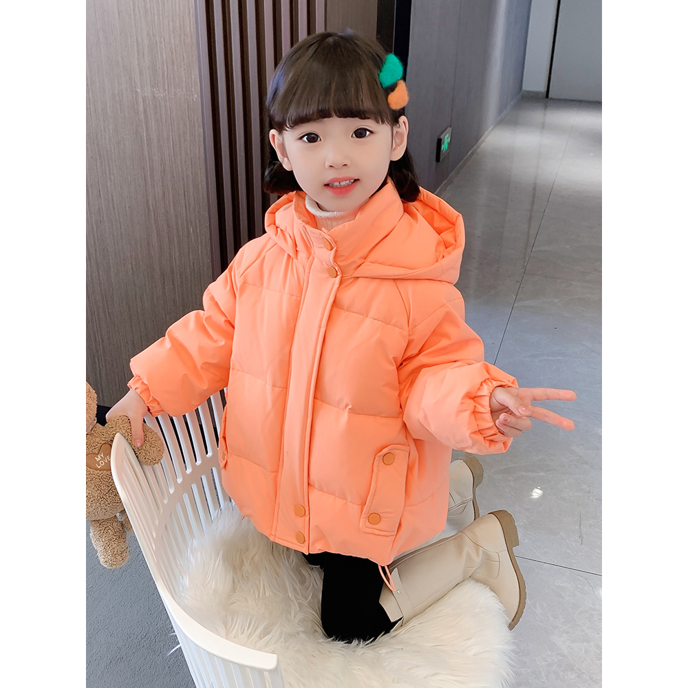 巴拉巴拉女童羽绒服冬季2023新款洋气儿童白鸭绒加厚宝宝连帽保暖