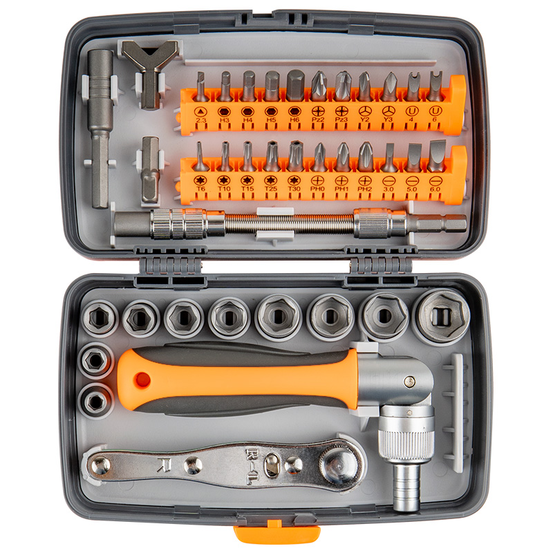 摩托万能棘轮扳手套筒汽车家用维修工具可转弯螺丝刀套装改锥批头