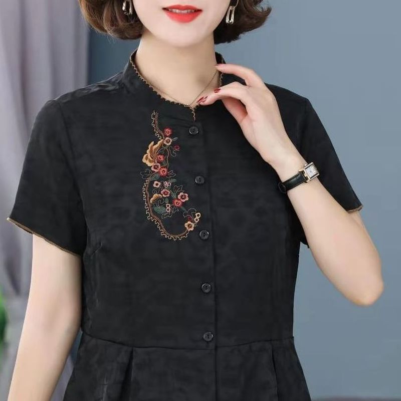 629-11新款精致刺绣小衬衫