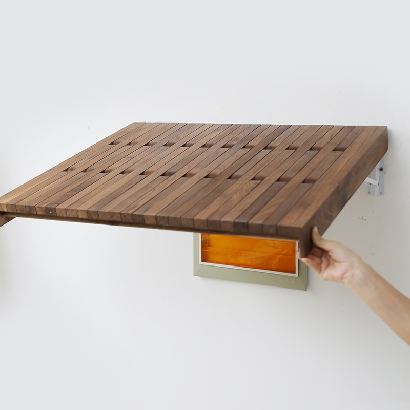 原木智工坊电表箱遮挡衣帽架遮挡电箱挂架黑胡桃钢琴建挂钩