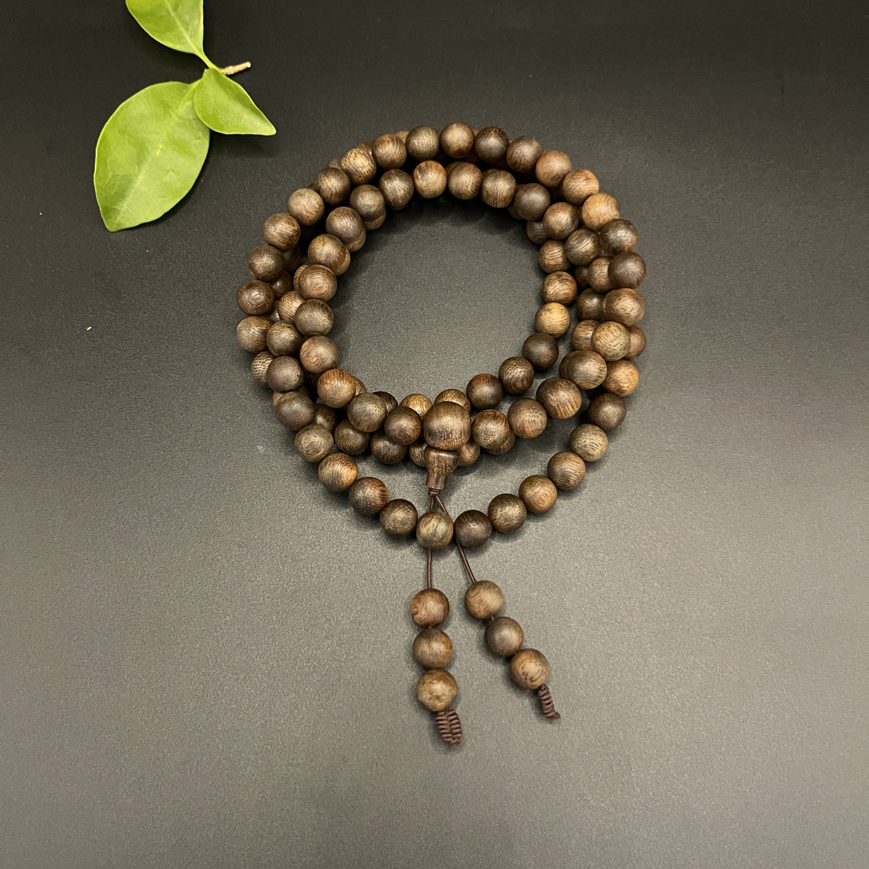 H006海南树心油 白棋楠0.6圆珠多圈手串沉水/多样性发其一