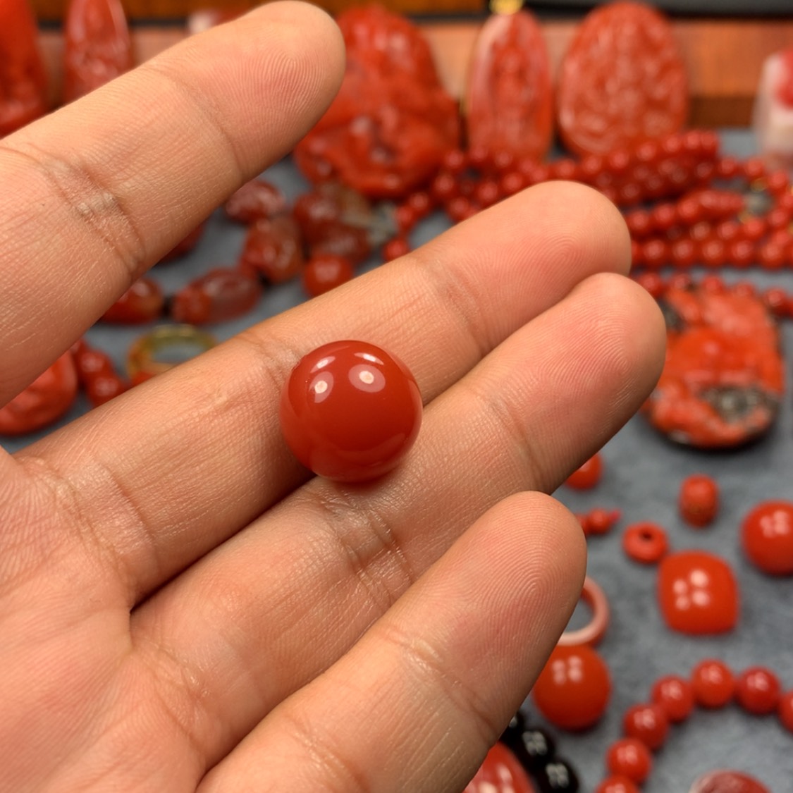 【闪购商品】南红玛瑙挂件未镶嵌冬**黛