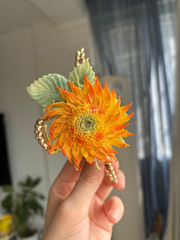 柠静 DIY 纯手工编织发夹 刺绣发夹发圈 手工编织娃娃  包包 挂扣