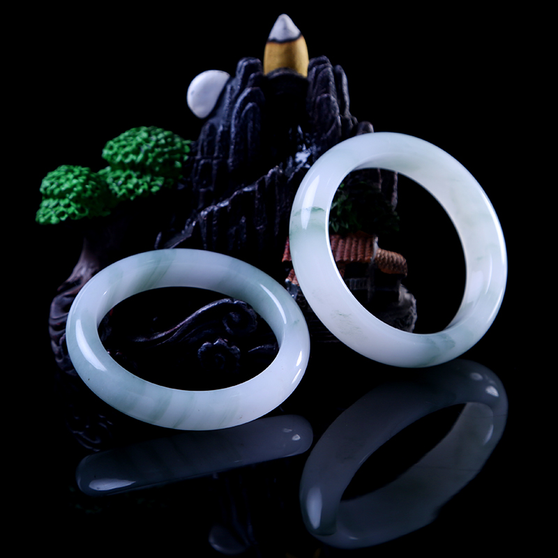 天然金丝玉天山翠玉手镯多样性随机发货（也可备注圈口）百搭平安镯