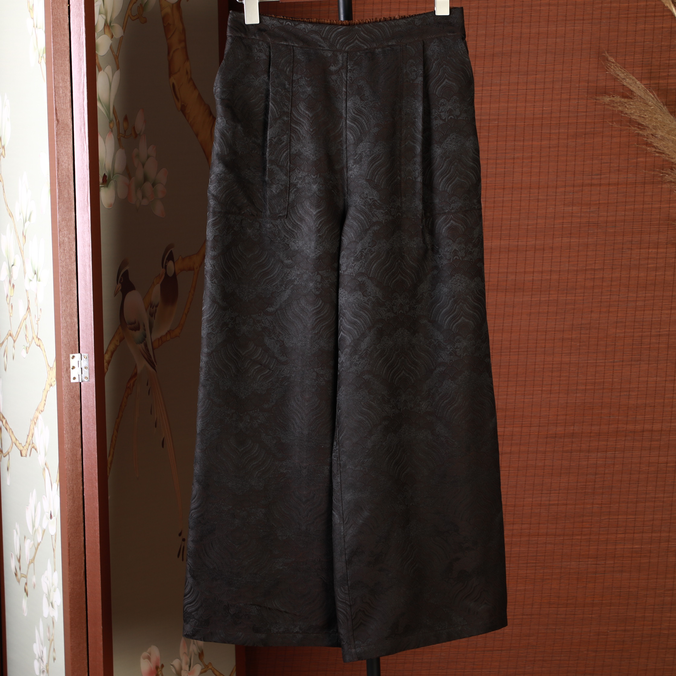 【粉丝专享】海浪提花香云纱裤子 167924