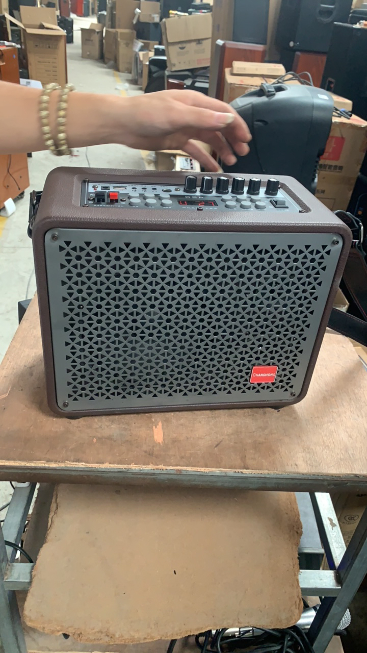 9新  6.5寸便携式小音响，没有话筒，电池不保