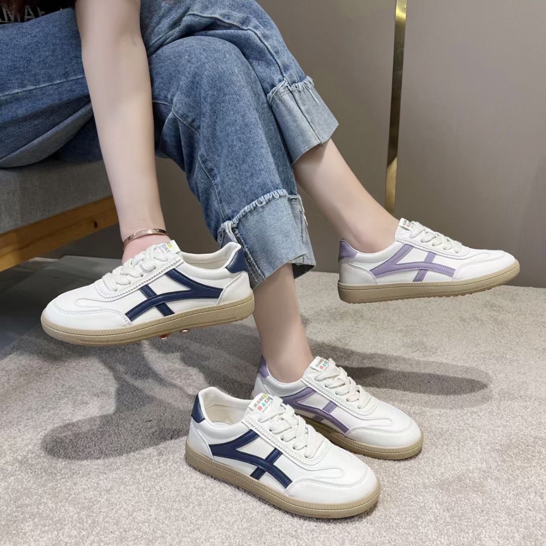 【有单有绒】爆款秋冬皮面软底练车平底德训鞋女士防滑运动休闲鞋