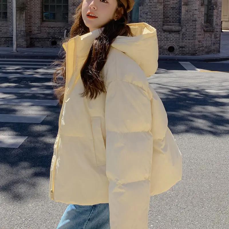 羽绒服短款羽绒服羽绒服女韩版面包服加厚学生2023新款冬季