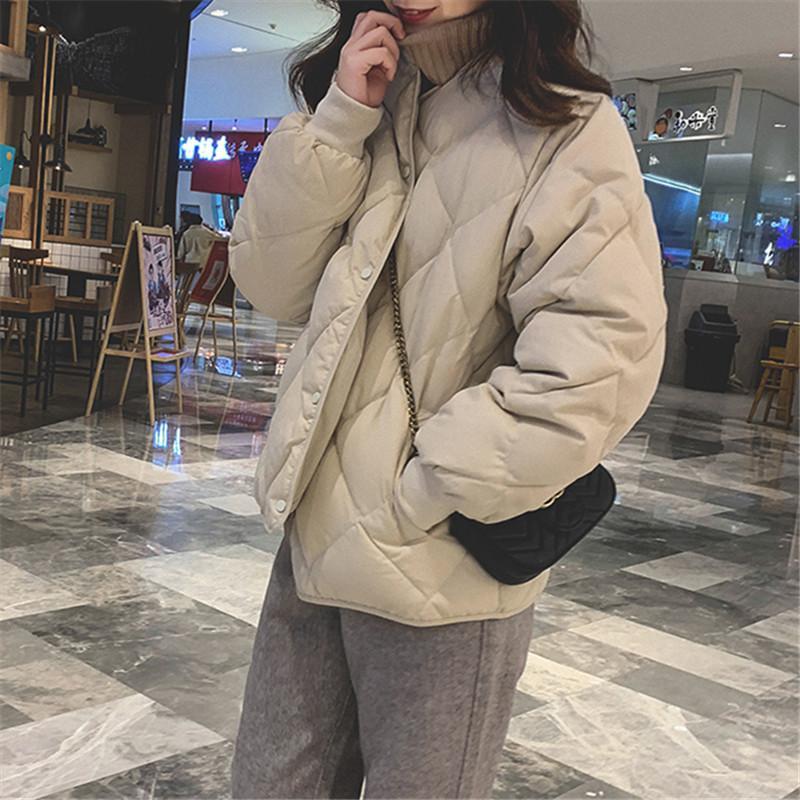新款小个子羽绒服女短款秋冬季加厚2023新款轻薄菱格茧型羽