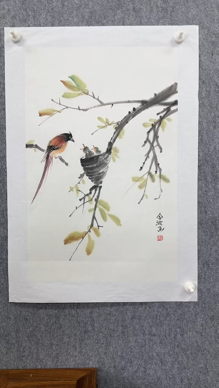 【闪购商品】绘画定制四尺对开竖幅长条