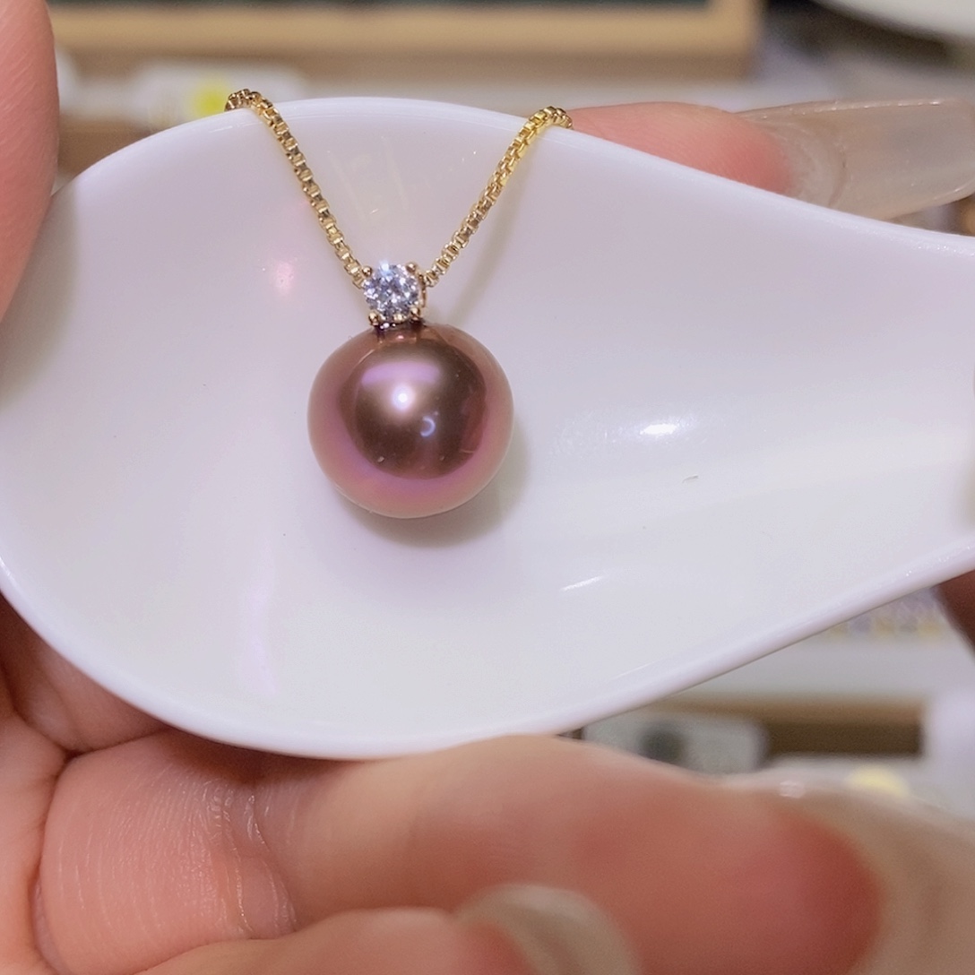 淡水珍珠颈饰银S925镶嵌