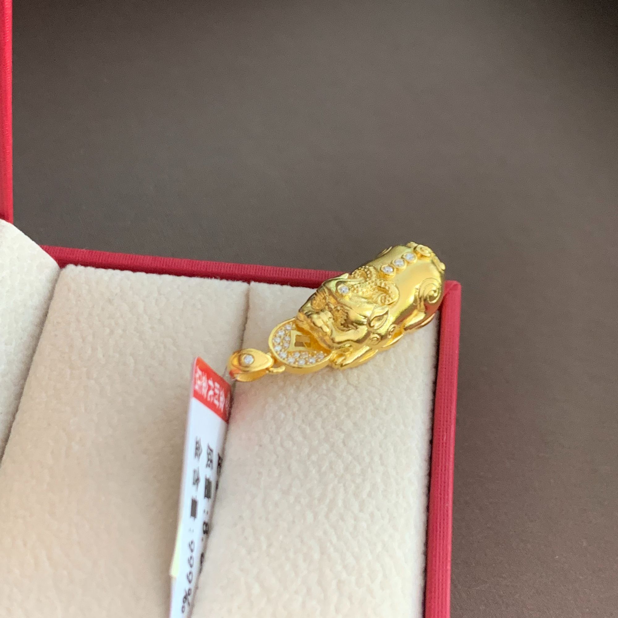 【金时代金店】净金重商品点钻貔貅吊坠