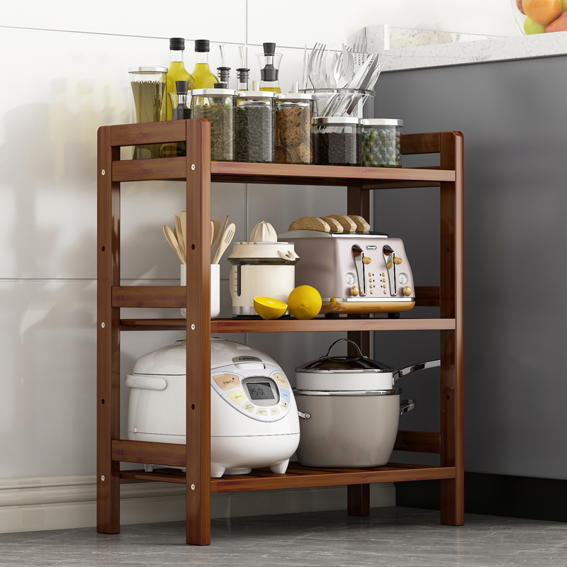 厨房用置物架大全客厅收纳架落地式多层家用简易架子阳台储物架
