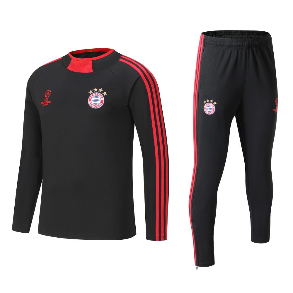 【拜仁卫衣系列】足球训练服秋冬速干运动长袖卫衣成人套装学生团购