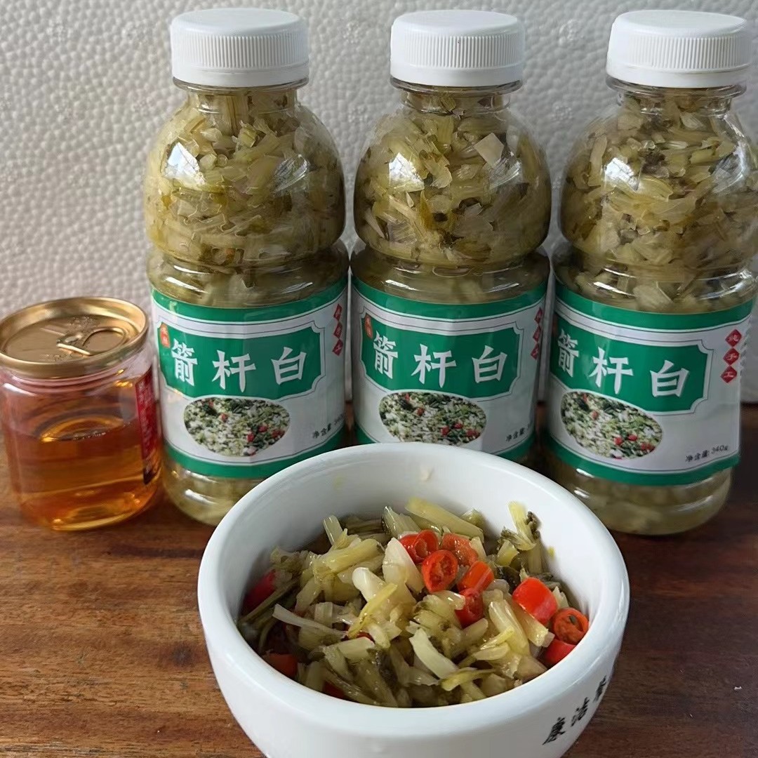 【纯手工】安陆特产箭杆白小瓶（每瓶340g，每件3瓶含小香油1瓶）