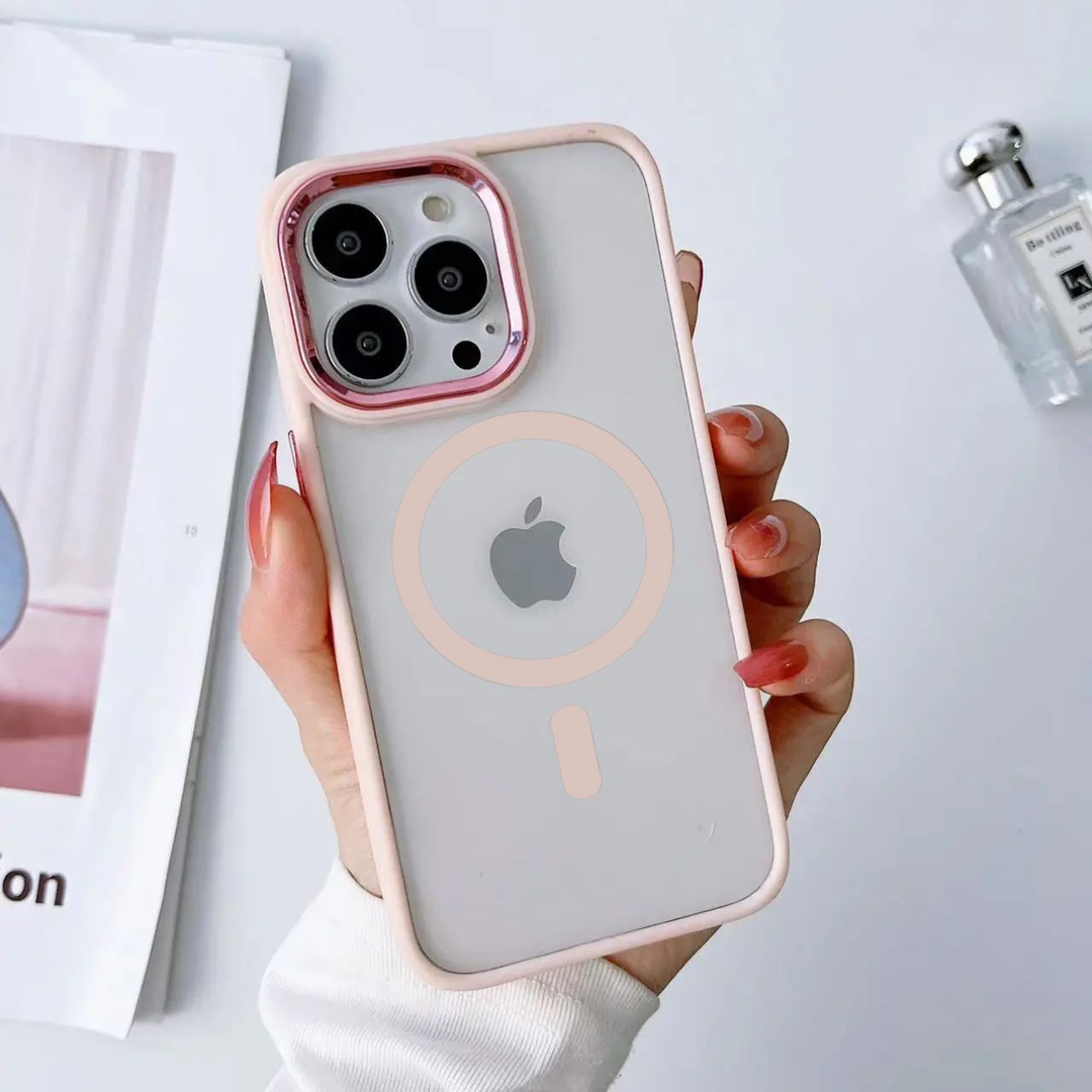 高级Magsafe透明新款男女iPhone15Pro防摔13苹果14promax磁吸壳
