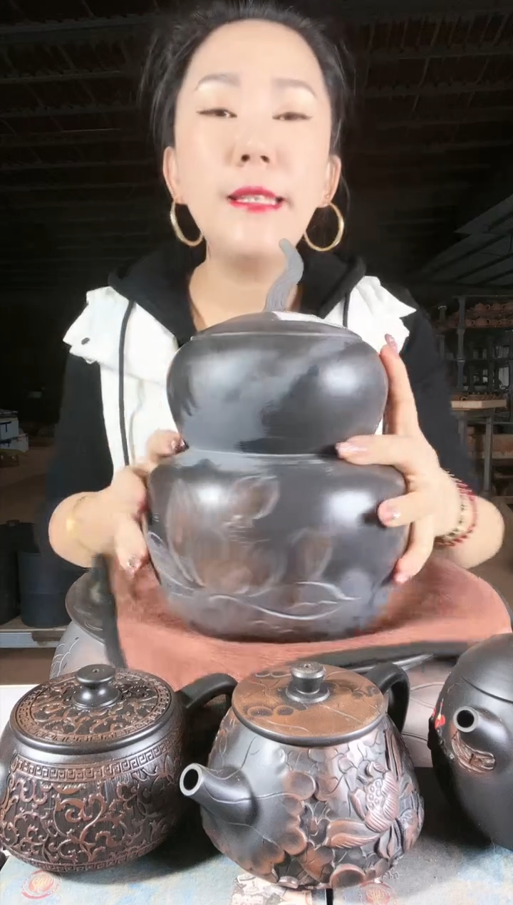 【闪购商品】陶瓷壶瑕疵 茶叶罐 a879