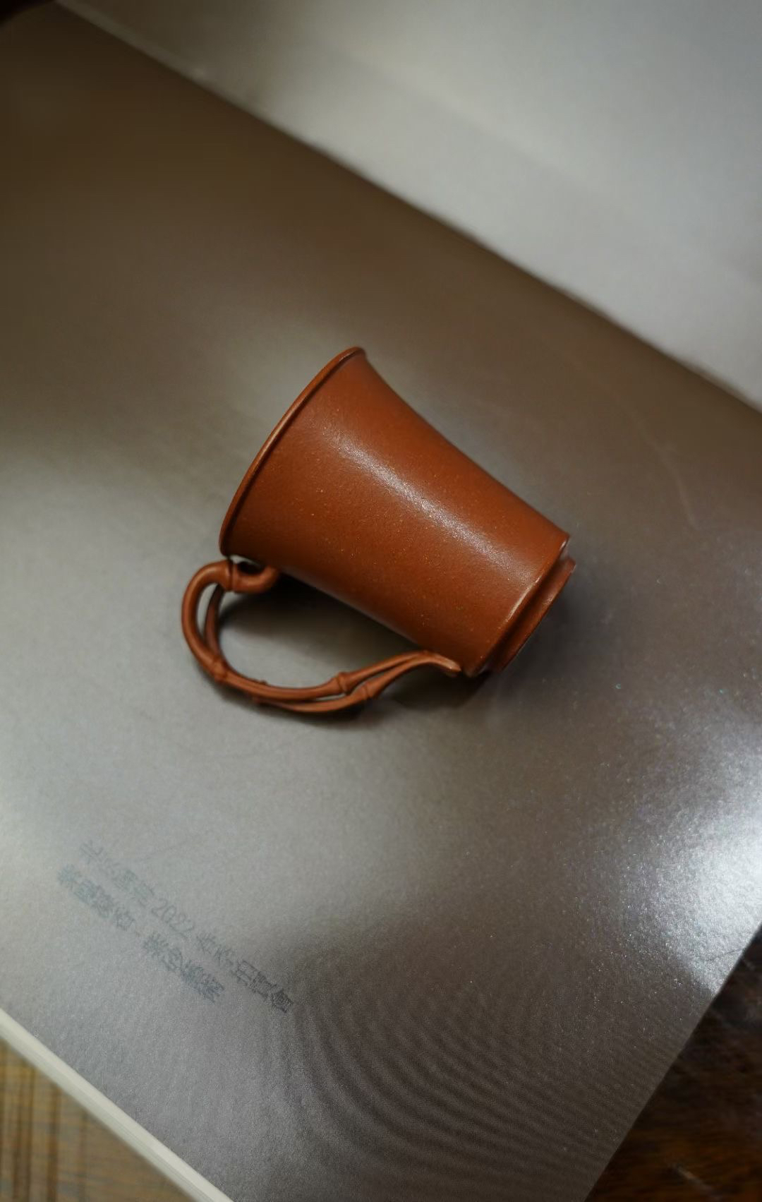 宜兴紫砂杯原矿带把主人杯 90cc 紫砂品茗杯