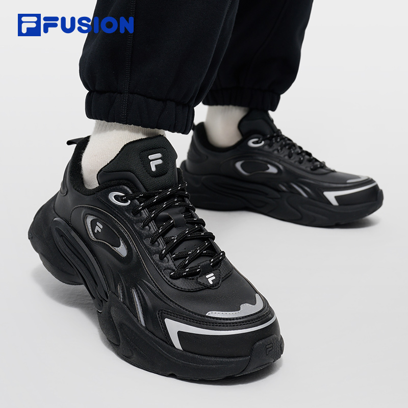 Fila/斐乐【引力鞋加绒版】斐乐冬季加绒保暖运动老爹鞋T12W441123F