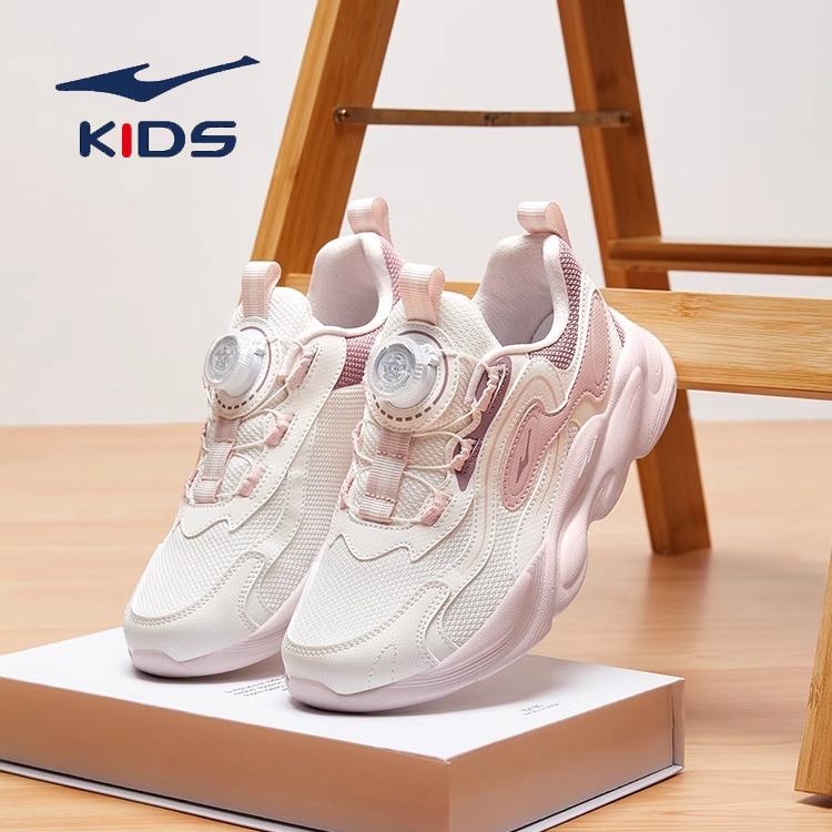 衍界3鸿星尔克女童运动鞋儿童户外2025冬季款轻便防滑女孩休闲鞋