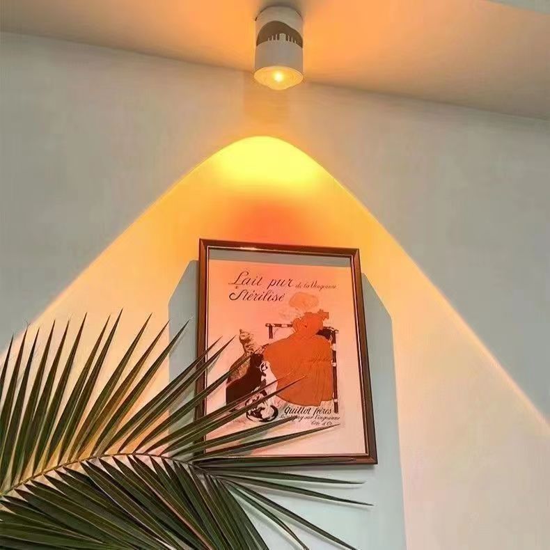 落日夕阳射灯网红拍照日落灯客厅走廊玄关店铺背景墙黄色氛围灯