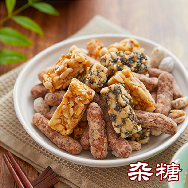 【老式杂糖】【 500g / 盒】包含芝麻酥/花生酥/米条/花生占 四种点心